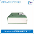 Sencai hand made book shape hardback box with fabric inset